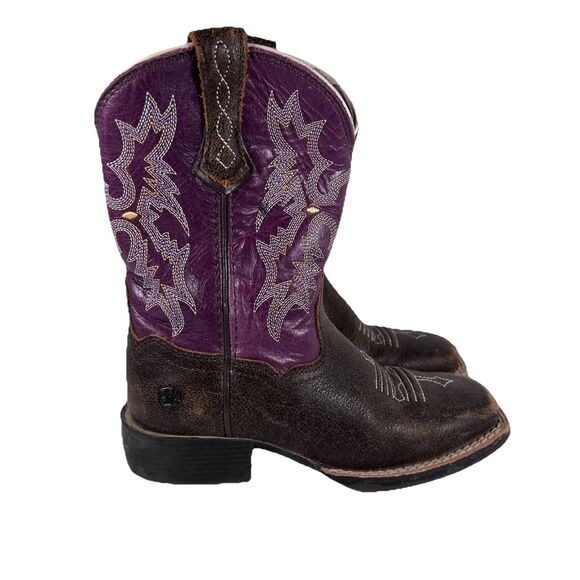 Ariat Other - Ariat Tombstone Square Toe Western Cowgirl Boots Youth Size 11.5